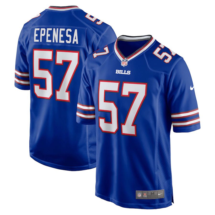 Men Buffalo Bills #57 Epenesa Nike Royal Game NFL Jersey